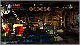 Look for a place with colorful bricks in the ceiling - jump to throw them down - The Black Pearl Attacks - walkthrough - The Curse of the Black Pearl - LEGO Pirates of the Caribbean: The Video Game - Game Guide and Walkthrough