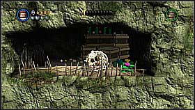 On the other side get to the right wall and put the ball in a bowl (the second character must do the same with the second object) - Pelegosto - walkthrough - Dead Man's Chest - LEGO Pirates of the Caribbean: The Video Game - Game Guide and Walkthrough