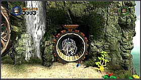 While up destroy the brown elements in front of the cave [1] and go down to the right - Pelegosto - walkthrough - Dead Man's Chest - LEGO Pirates of the Caribbean: The Video Game - Game Guide and Walkthrough