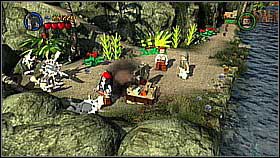 Use Jack's compass again to find the chest - Pelegosto - walkthrough - Dead Man's Chest - LEGO Pirates of the Caribbean: The Video Game - Game Guide and Walkthrough