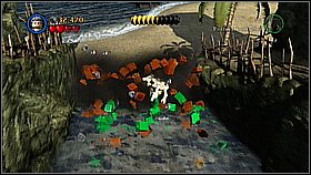 Grab the liana against the wall - Pelegosto - walkthrough - Dead Man's Chest - LEGO Pirates of the Caribbean: The Video Game - Game Guide and Walkthrough