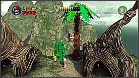 Bottle 6 - Just behind the place where you found bottle number 5 you will find the long hole with thorns - Pelegosto - bottles - Dead Man's Chest - LEGO Pirates of the Caribbean: The Video Game - Game Guide and Walkthrough
