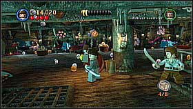 On the other side use the helm and go back - The Dutchman's Secret - walkthrough - Dead Man's Chest - LEGO Pirates of the Caribbean: The Video Game - Game Guide and Walkthrough