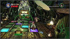 It is time for the last puzzle - you need to jump on the lightened platforms - The Dutchman's Secret - walkthrough - Dead Man's Chest - LEGO Pirates of the Caribbean: The Video Game - Game Guide and Walkthrough