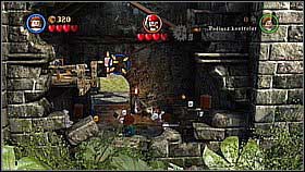 Use the hammer to repair the mechanism opening the door to the tower - Isla Cruces - walkthrough - Dead Man's Chest - LEGO Pirates of the Caribbean: The Video Game - Game Guide and Walkthrough