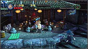 Go upstairs and turn left - Singapore - walkthrough - At World's End - LEGO Pirates of the Caribbean: The Video Game - Game Guide and Walkthrough