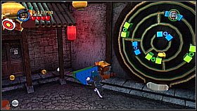 Move towards the wheel on the wall - it is a puzzle - Singapore - walkthrough - At World's End - LEGO Pirates of the Caribbean: The Video Game - Game Guide and Walkthrough