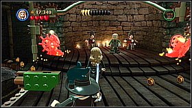 Grab the two chains on both sides of the bathhouse (closer to the entrance) - Singapore - walkthrough - At World's End - LEGO Pirates of the Caribbean: The Video Game - Game Guide and Walkthrough