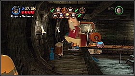 Outside get rid of another red and black barrels and roll your barrel to the boiler - Davy Jones Locker - walkthrough - At World's End - LEGO Pirates of the Caribbean: The Video Game - Game Guide and Walkthrough