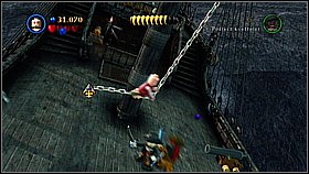 Destroy the grille using the gun (Marty) - Davy Jones Locker - walkthrough - At World's End - LEGO Pirates of the Caribbean: The Video Game - Game Guide and Walkthrough
