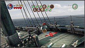 Bottle 9 - From the back of the ship jump down and repair the mechanism as the character with a hammer (Mr - Davy Jones' Locker - bottles - At World's End - LEGO Pirates of the Caribbean: The Video Game - Game Guide and Walkthrough