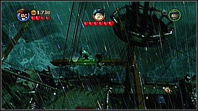 Jack's hook will help you to get on the upper mast (stand on the chest to grab it) - Maelstrom - walkthrough - At World's End - LEGO Pirates of the Caribbean: The Video Game - Game Guide and Walkthrough