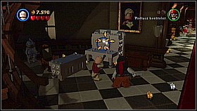 Bottle 3 - In the left part of the first chamber on the platform destroy the glass as Siren - London Town - bottles - On Stranger Tides - LEGO Pirates of the Caribbean: The Video Game - Game Guide and Walkthrough