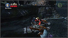 Bottle 3 - In the place where you found bottles number 1 and 2 (the hidden cliff behind the cave) use Jack's compass to discover the bottle - Whitecap Bay - bottles - On Stranger Tides - LEGO Pirates of the Caribbean: The Video Game - Game Guide and Walkthrough