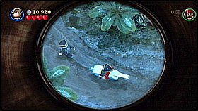 Hit the chest that will stick out from beneath the bed and put the chest on the green panel - A Spanish Legacy - walkthrough - On Stranger Tides - LEGO Pirates of the Caribbean: The Video Game - Game Guide and Walkthrough