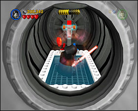 In a capsule with bathing stormies, use the Force on the water - Secret Plans - Freeplay Mode - Episode IV - LEGO Star Wars II: The Original Trilogy - Game Guide and Walkthrough