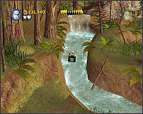 When you cross the river, destroy some crates in there and assemble a tractor - The Battle of Endor - Freeplay Mode - Episode VI - LEGO Star Wars II: The Original Trilogy - Game Guide and Walkthrough