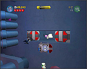 Behind the first TIE Fighter gate - Into the Death Star - Freeplay Mode - Episode VI - LEGO Star Wars II: The Original Trilogy - Game Guide and Walkthrough