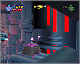 Behind the torpedo dispensed in a barely seen niche - Into the Death Star - Freeplay Mode - Episode VI - LEGO Star Wars II: The Original Trilogy - Game Guide and Walkthrough