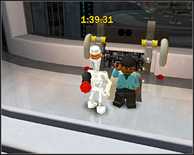 At the control room at the end of the level (where you operate the bridge). - Bounty Hunter Missions - Misc - LEGO Star Wars II: The Original Trilogy - Game Guide and Walkthrough