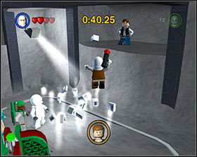 Right where minikit #2. In order to get to him, you have to turn on the carriage. - Bounty Hunter Missions - Misc - LEGO Star Wars II: The Original Trilogy - Game Guide and Walkthrough