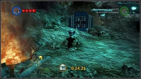 Once you're down, change to Jango Fett or Cad Bane and fly over the pit on the left (before the fire) [1] - Bounty Hunter Missions - p. 1 - Other - LEGO Star Wars III: The Clone Wars - Game Guide and Walkthrough