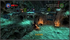 As the level begins, build a crane from the bricks in front of you [1], and go down the line [2] - Bounty Hunter Missions - p. 1 - Other - LEGO Star Wars III: The Clone Wars - Game Guide and Walkthrough