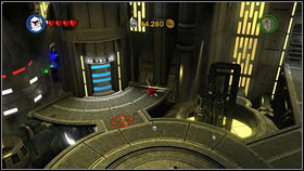 The last capsule is hidden just like the previous one, but on the left side of the room - Red Bricks - Republic Ship - p. 1 - Other - LEGO Star Wars III: The Clone Wars - Game Guide and Walkthrough