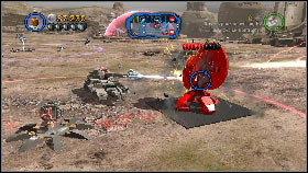 After taking over one of the squares, build an RX-200 tanks factory and start eliminating the further enemy buildings [1] - Asajj Ventress - p. 5 - Story mode - LEGO Star Wars III: The Clone Wars - Game Guide and Walkthrough