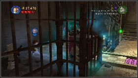 Afterwards use the Light Saber to create a hole in the wall on the right [1] and use the Force to push the big brick [2] - Asajj Ventress - p. 5 - Story mode - LEGO Star Wars III: The Clone Wars - Game Guide and Walkthrough