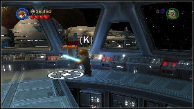 In the end head to the booster [1] and use it to fly up - Asajj Ventress - p. 4 - Story mode - LEGO Star Wars III: The Clone Wars - Game Guide and Walkthrough