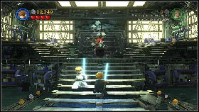 The enemy will then start throwing various items at you [1] - Asajj Ventress - p. 1 - Story mode - LEGO Star Wars III: The Clone Wars - Game Guide and Walkthrough