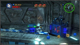 After the cutscene switch to the soldiers in the base (press and hold U), go above with one of them and destroy all the panels [1] - General Grievous - p. 6 - Story mode - LEGO Star Wars III: The Clone Wars - Game Guide and Walkthrough