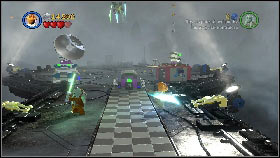 Afterwards connect the plug to the generator [1] and place the antenna on the tower - General Grievous - p. 5 - Story mode - LEGO Star Wars III: The Clone Wars - Game Guide and Walkthrough