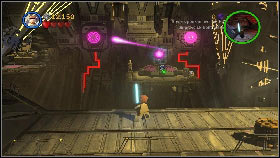 Afterwards go right and once again use the container to hit the torpedo dispenser's cover [1] and use two torpedoes to destroy the two purple targets [2] - General Grievous - p. 4 - Story mode - LEGO Star Wars III: The Clone Wars - Game Guide and Walkthrough