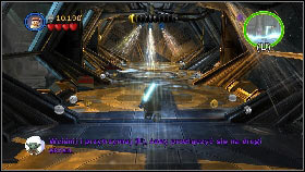 Once you're done, activate the panel with R2-D2 [1] and cross the wet corridor [2] - General Grievous - p. 4 - Story mode - LEGO Star Wars III: The Clone Wars - Game Guide and Walkthrough