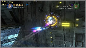 Use them to get to the last target [1] and fire the last torpedo at it [2] - General Grievous - p. 3 - Story mode - LEGO Star Wars III: The Clone Wars - Game Guide and Walkthrough