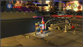 Fly inside and start destroying the energy antennas maintaining the shield [1] - General Grievous - p. 3 - Story mode - LEGO Star Wars III: The Clone Wars - Game Guide and Walkthrough