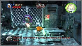 Start going towards Grievous [1] and once he escapes, use the part lying on the floor on the door panel [2] - General Grievous - p. 2 - Story mode - LEGO Star Wars III: The Clone Wars - Game Guide and Walkthrough