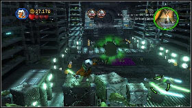 While he's stunned, run to him and attack with the Light Saber a couple times [1] - General Grievous - p. 2 - Story mode - LEGO Star Wars III: The Clone Wars - Game Guide and Walkthrough