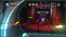 Destroy the enemy with the Light Saber [1] and use the Force on the plug on the right and insert in into the socket on the left [2] - General Grievous - p. 1 - Story mode - LEGO Star Wars III: The Clone Wars - Game Guide and Walkthrough