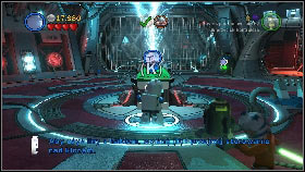 Grapple with Captain Rex's hook [1], which will make a platform with a generator rise up - General Grievous - p. 1 - Story mode - LEGO Star Wars III: The Clone Wars - Game Guide and Walkthrough