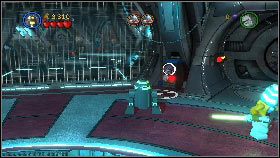 Go along the corridor and you will reach a room with enemies [1] - General Grievous - p. 1 - Story mode - LEGO Star Wars III: The Clone Wars - Game Guide and Walkthrough
