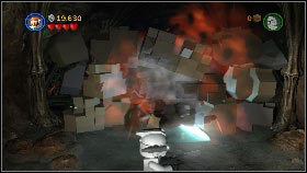 Enter the cave [1] and keep going forward - Count Dooku - p. 5 - Story mode - LEGO Star Wars III: The Clone Wars - Game Guide and Walkthrough