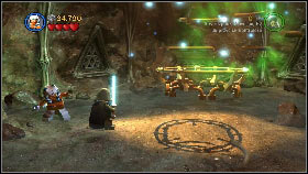 As you pass through the cave, you should note that there are enemy hammocks to the left and to the right [1] - Count Dooku - p. 4 - Story mode - LEGO Star Wars III: The Clone Wars - Game Guide and Walkthrough