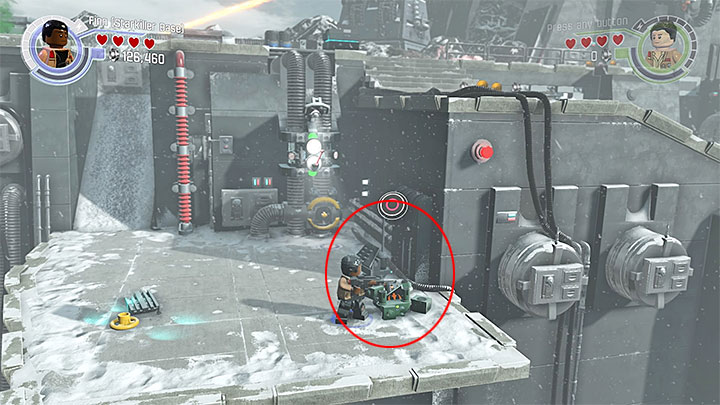 You can build the second flag posts a bit to the right, i - Chapter 8 - Starkiller Sabotage | Minikits and red bricks - Minikits and red LEGO bricks - LEGO Star Wars: The Force Awakens Game Guide