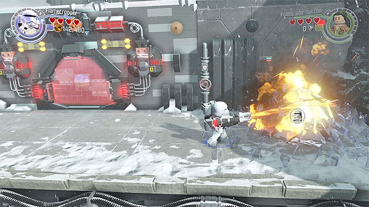 Melt the ice - Chapter 8 - Starkiller Sabotage | Minikits and red bricks - Minikits and red LEGO bricks - LEGO Star Wars: The Force Awakens Game Guide