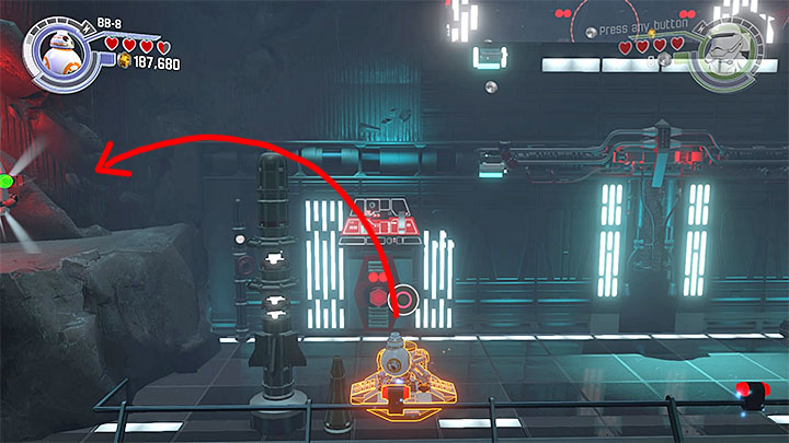 Special requirements: a character that can use sockets (e - Chapter 8 - Starkiller Sabotage | Minikits and red bricks - Minikits and red LEGO bricks - LEGO Star Wars: The Force Awakens Game Guide