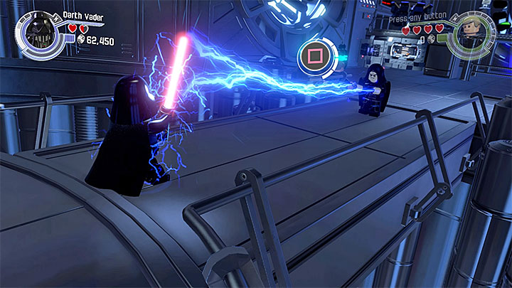 Rapidly press the buttons shown on the screen. - Prologue - The Battle of Endor | Walkthrough - Story Mode - LEGO Star Wars: The Force Awakens Game Guide