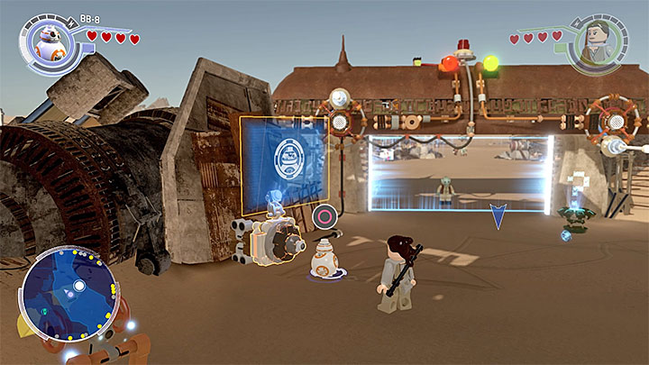 A terminal for BB-8. - Chapter 3 - Niima Outpost | Walkthrough - Story Mode - LEGO Star Wars: The Force Awakens Game Guide